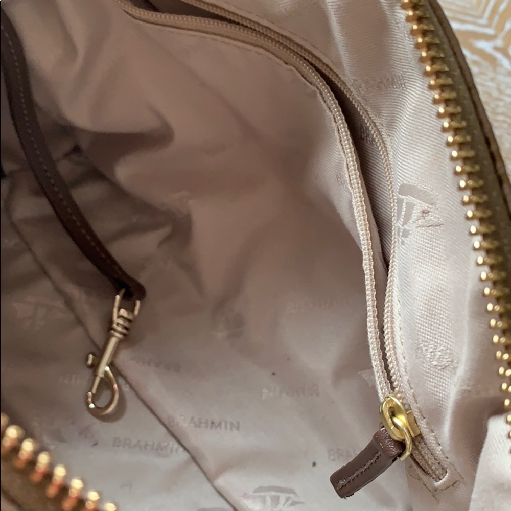 BRAHMIN Haley Gold Wilmington Small Crossbody Bag - Picture 7 of 7